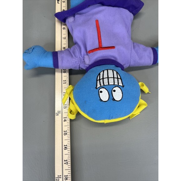 The Letter People Ms T Tall Teeth T Puppet Alphabet Plush Abrams - Picture 12 of 12